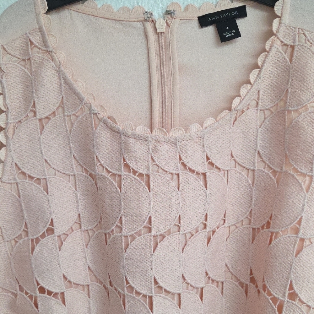 Ann Taylor Pink Lace Women's Top